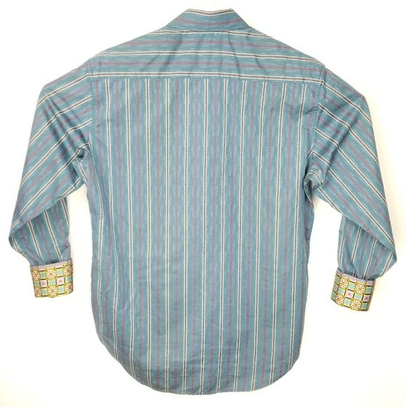 Robert Graham Button Up Patterned Cuff - Picture 2 of 4